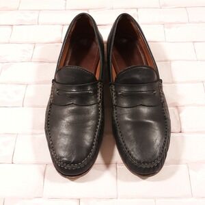 Johnston & Murphy Leather Loafer Shoes Mens Size 11 M 24 1587 Baldwin Sheep Skin